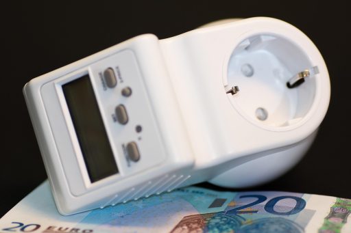 Een budgetmeter voor elektriciteit in een Belgische woning