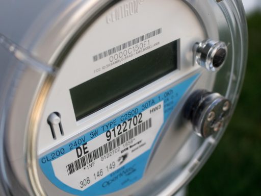 Gasmeter aan de muur van een woning