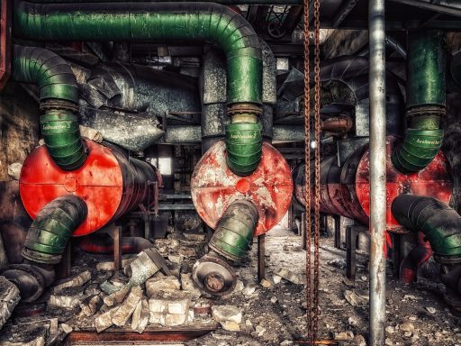 Technieker die een cv-ketel inspecteert tijdens periodiek onderhoud